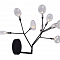 Бра Crystal Lux EVITA AP9 BLACK/TRANSPARENT